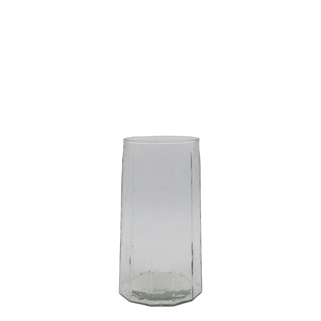 Hurricane en verre rainuré – Photophore décoratif M