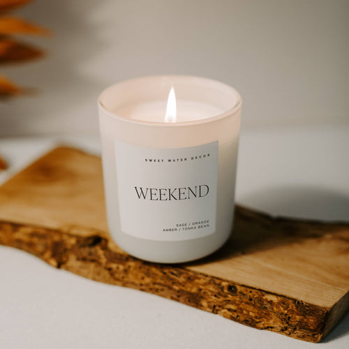 Bougie de soja Weekend, pot mat - 70h