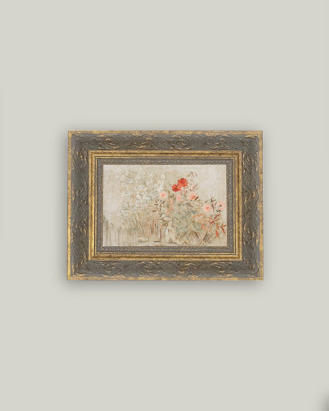Impression d'art encadrée Petit jardin