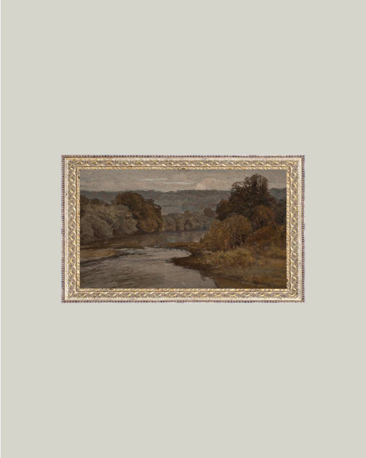 Impression sur toile encadrée Rivière d'automne