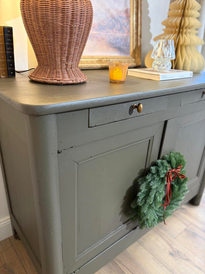 Buffet en merisier - brun/kaki