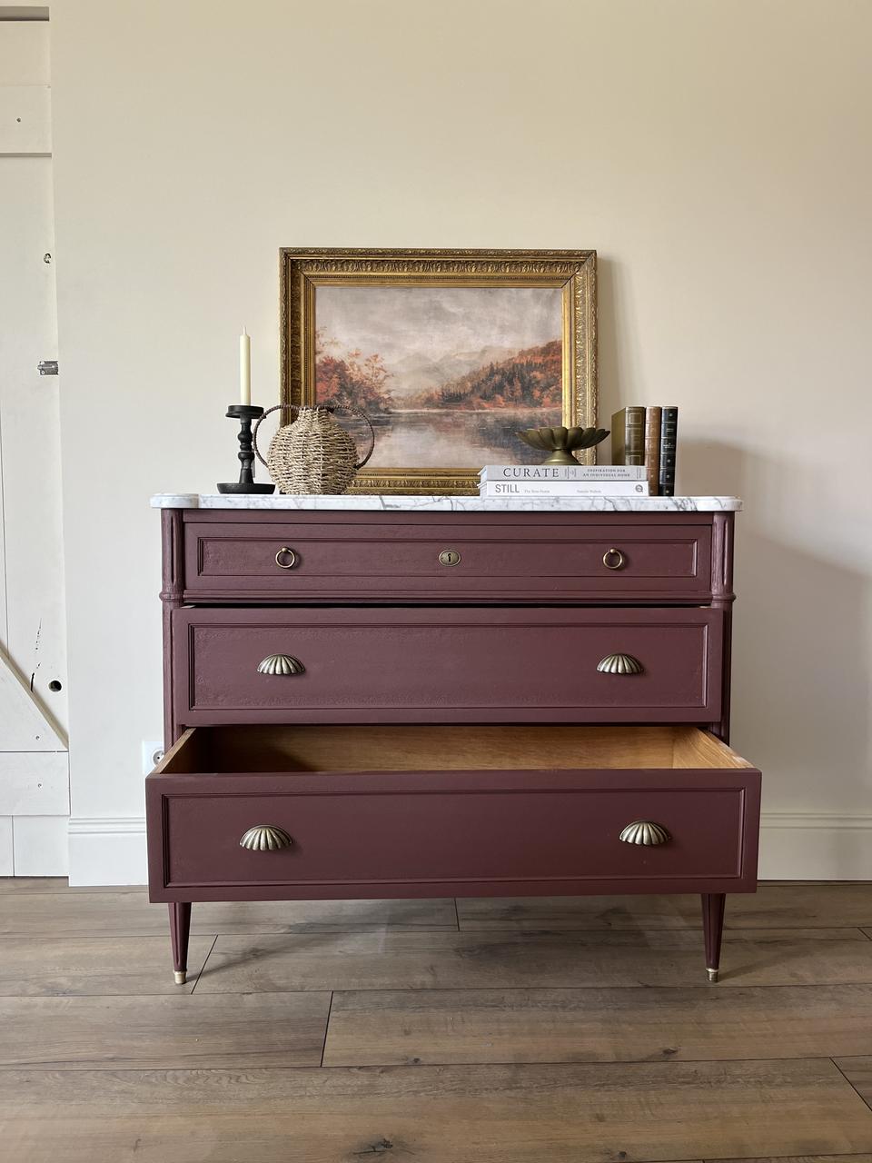 Commode 3 tiroirs style Louis XVI