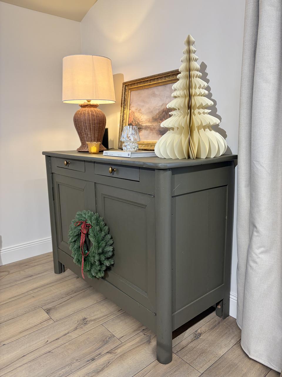 Buffet en merisier - brun/kaki