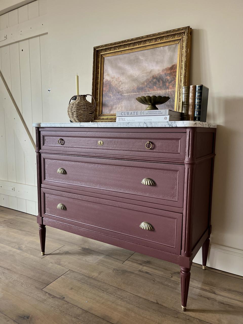 Commode 3 tiroirs style Louis XVI