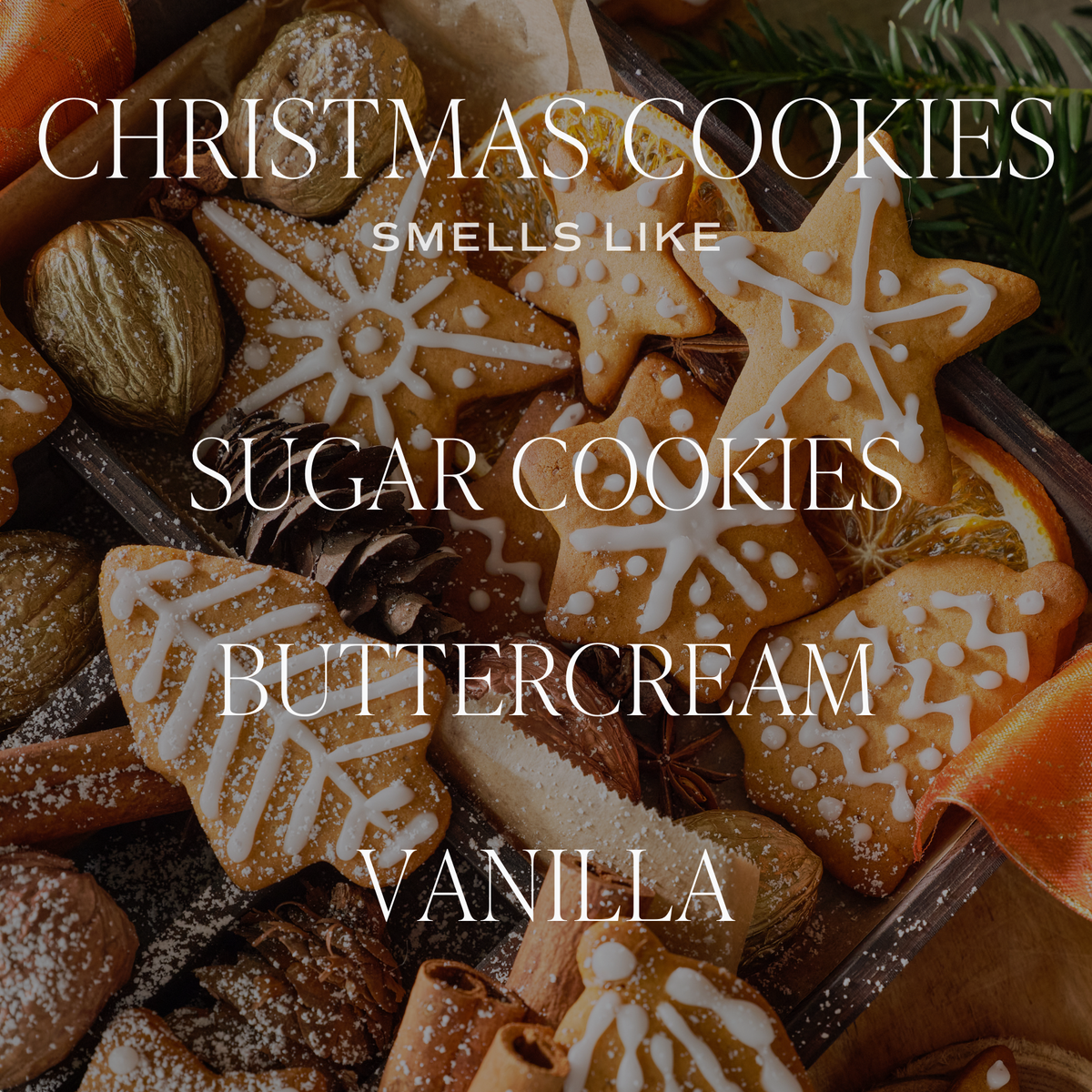 Bougie de soja Christmas Cookies - pot mat