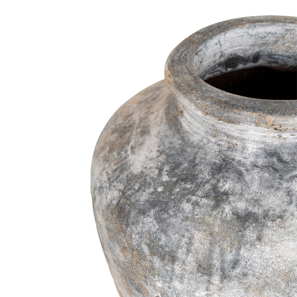 Vase de décoration gris