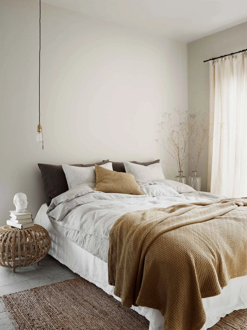 Tapis en chanvre Sumak - Blanchis