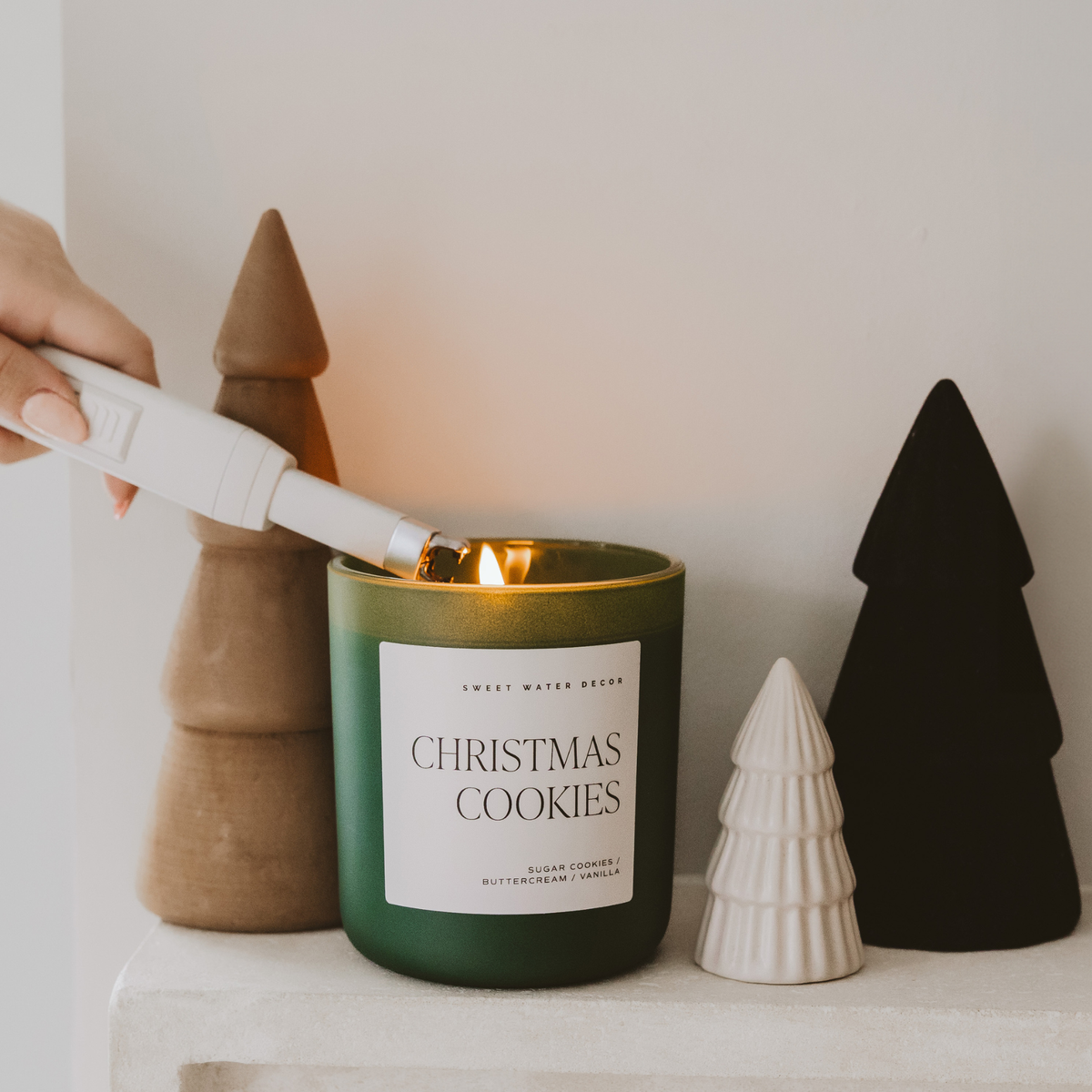 Bougie de soja Christmas Cookies - pot mat