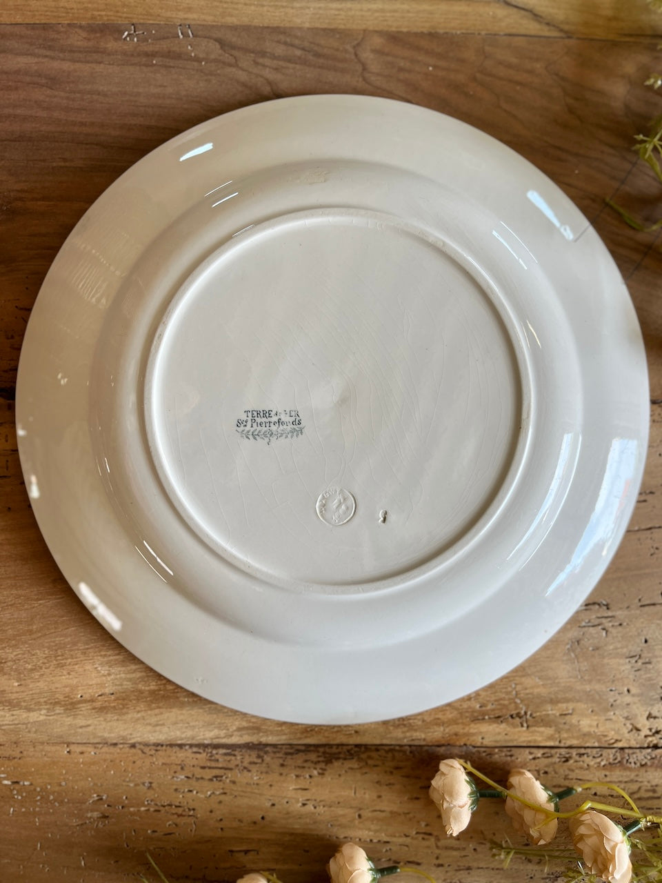 Plat rond terre de fer - Pierrefonds