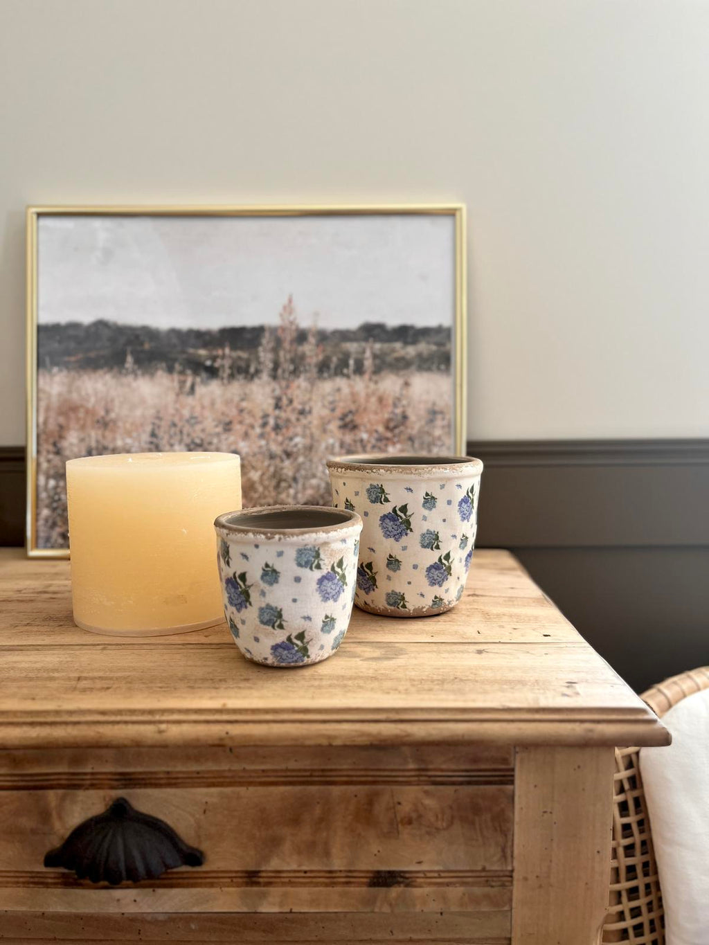 Cache pot hortensias