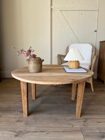 Table basse ronde - noyer