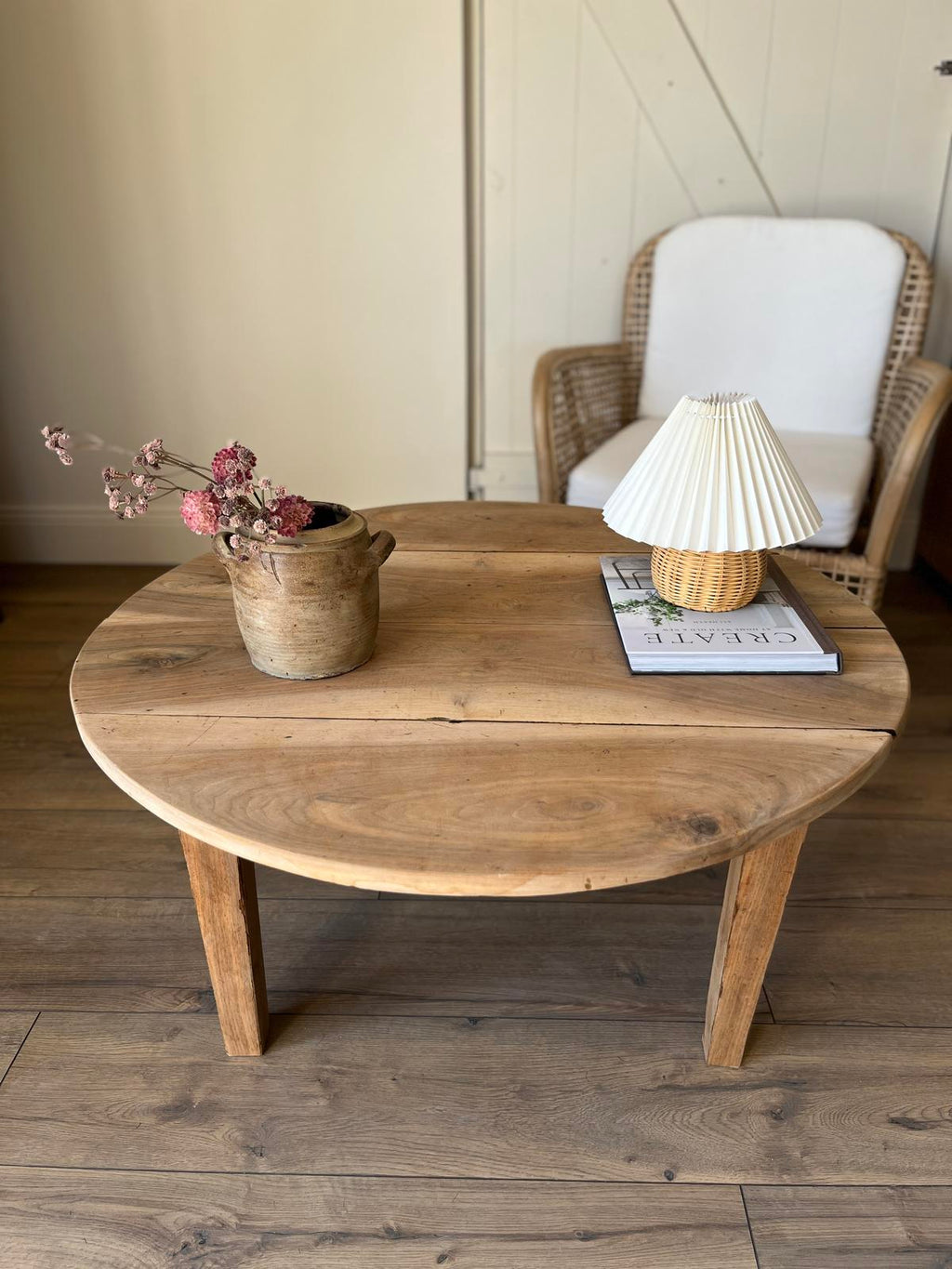 Table basse ronde - noyer