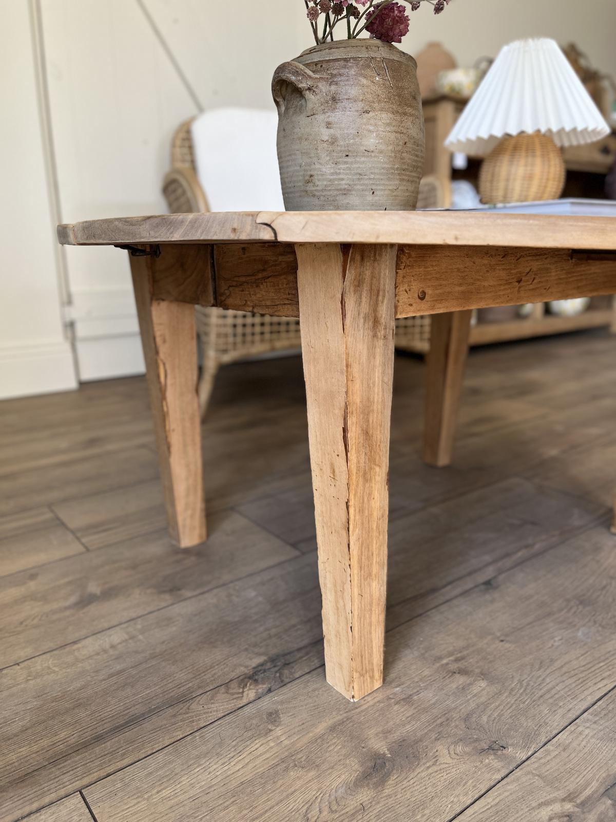 Table basse ronde - noyer