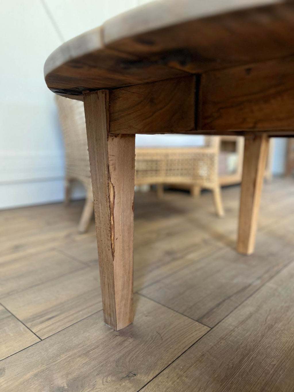 Table basse ronde - noyer