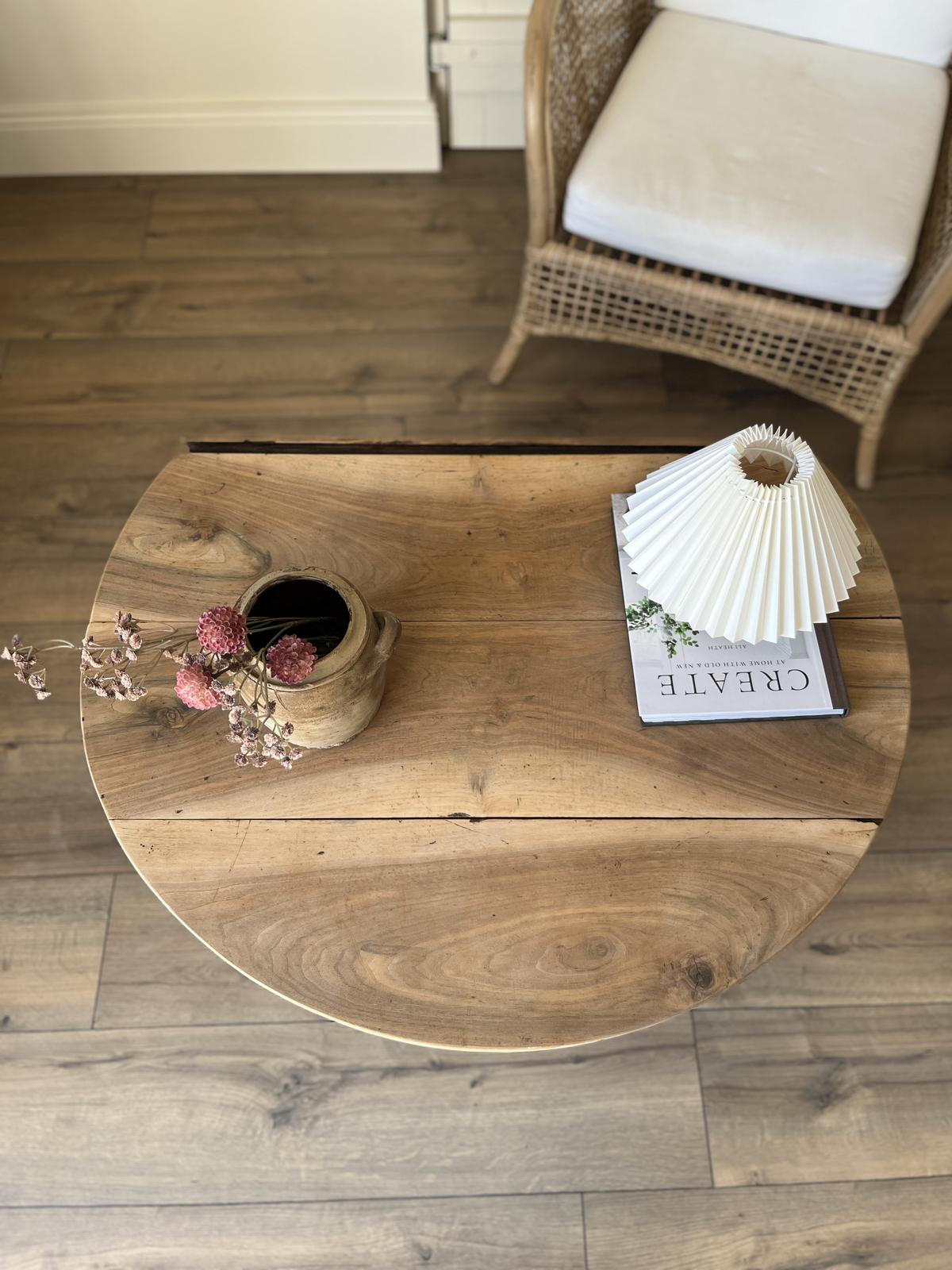 Table basse ronde - noyer
