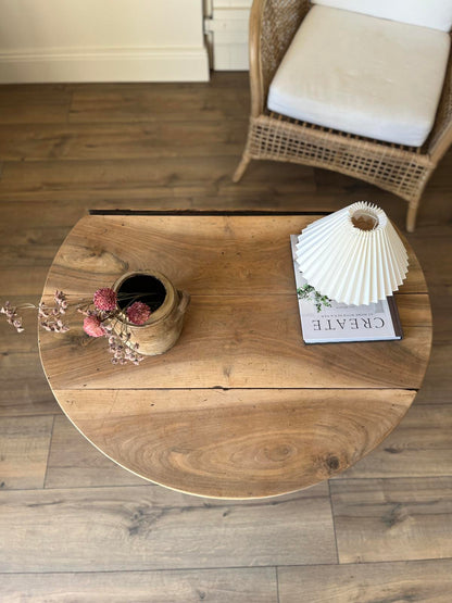 Table basse ronde - noyer