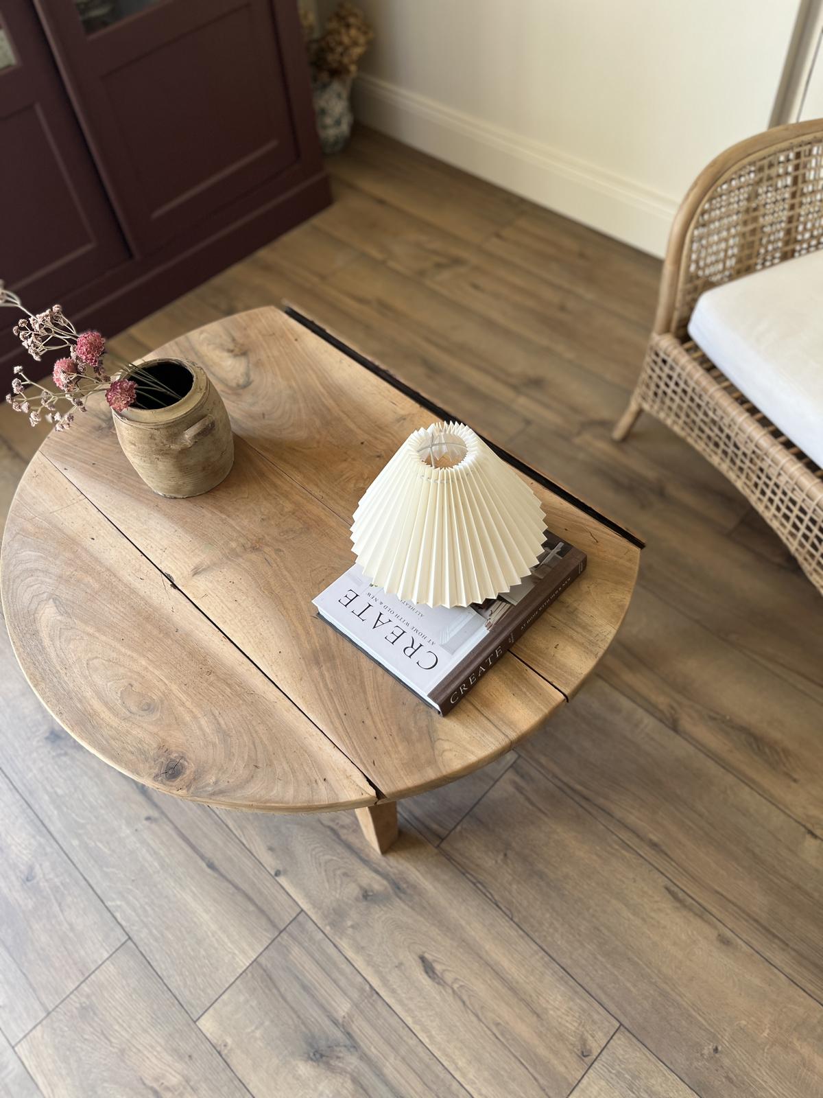 Table basse ronde - noyer