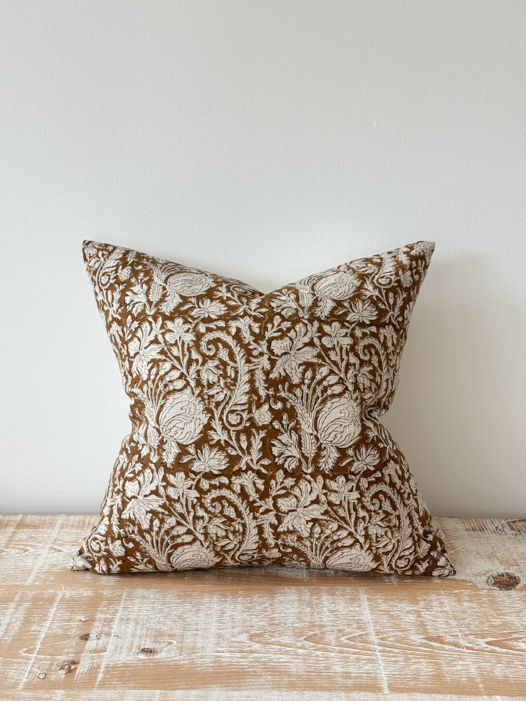 Housse de coussin imprimé Ivy rouille - 45x45cm