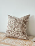 Housse de coussin Ivy imprimé marron - 45x45cm