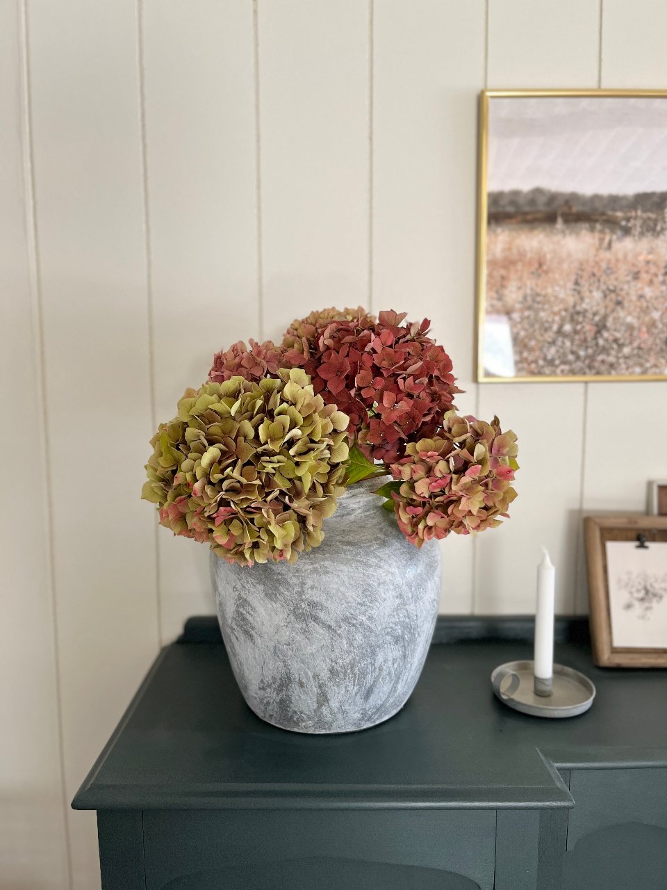 Vase de décoration gris