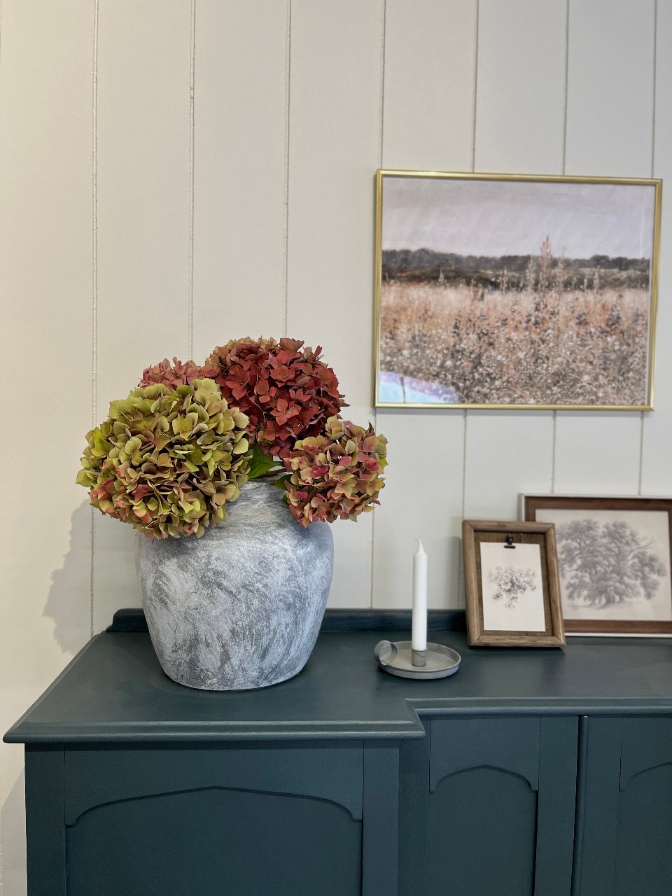 Vase de décoration gris