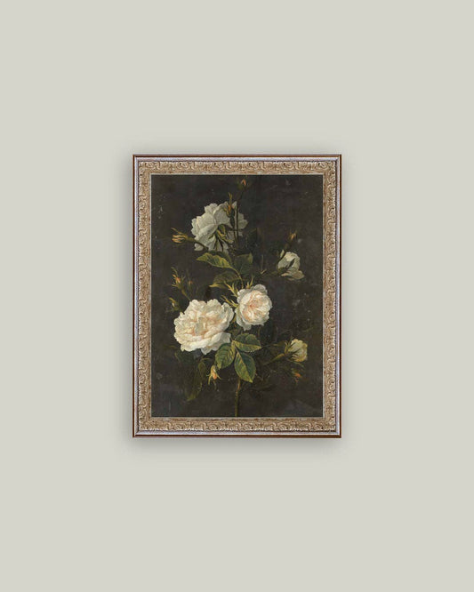 Impression sur toile encadrée Moody Still Life Rose