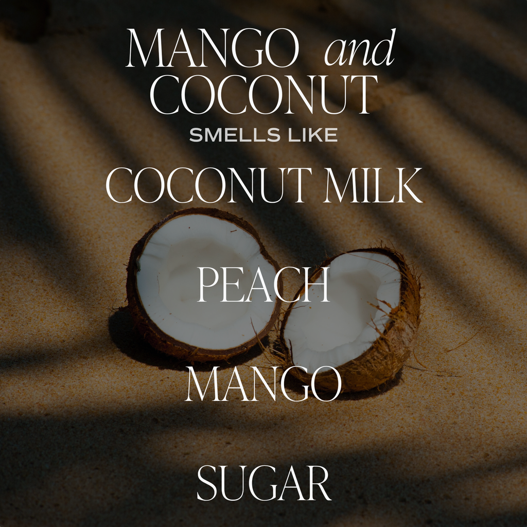 Bougie de soja Mango and Coconut, pot mat - 70h