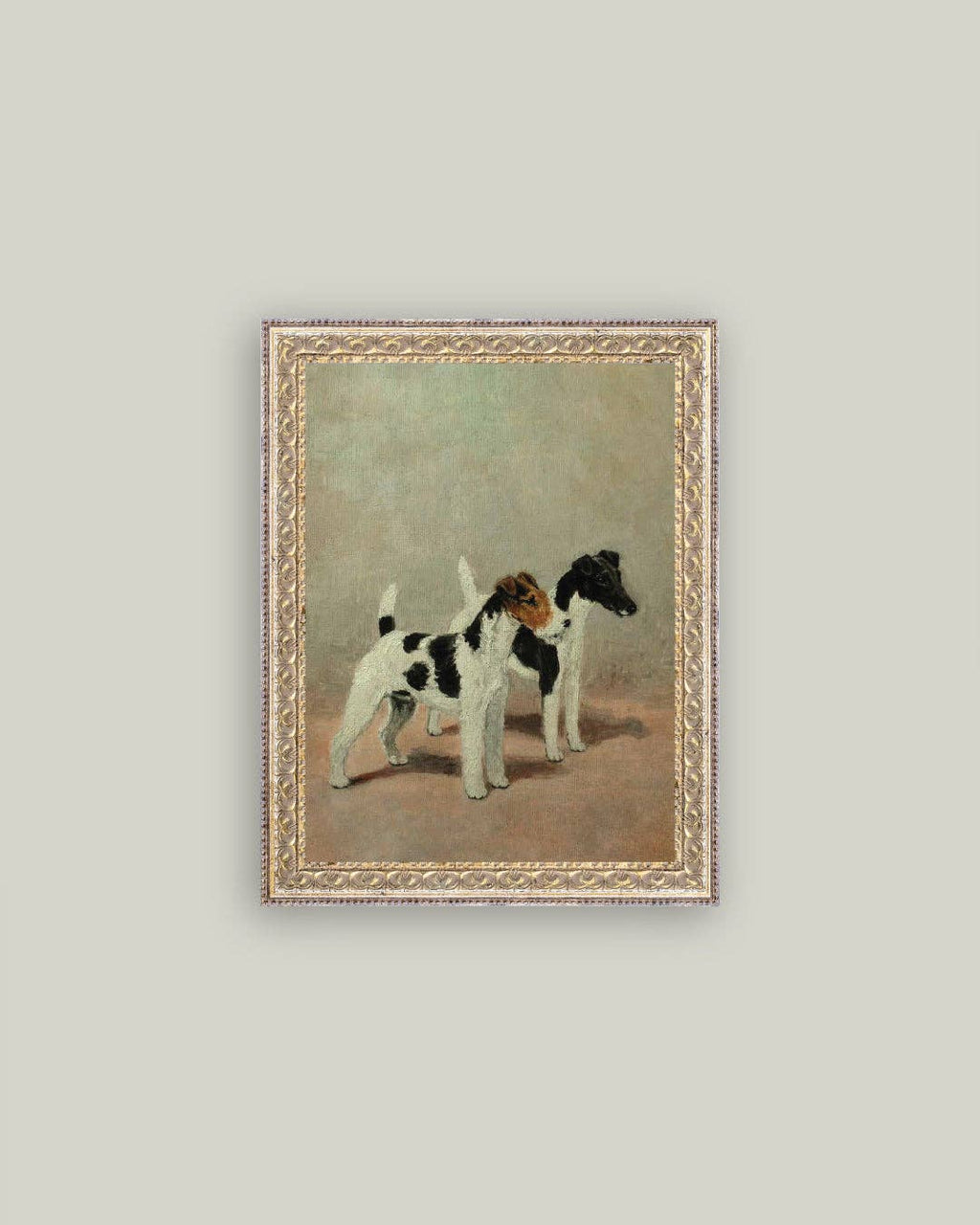 Impression sur toile encadrée de deux Fox Terriers