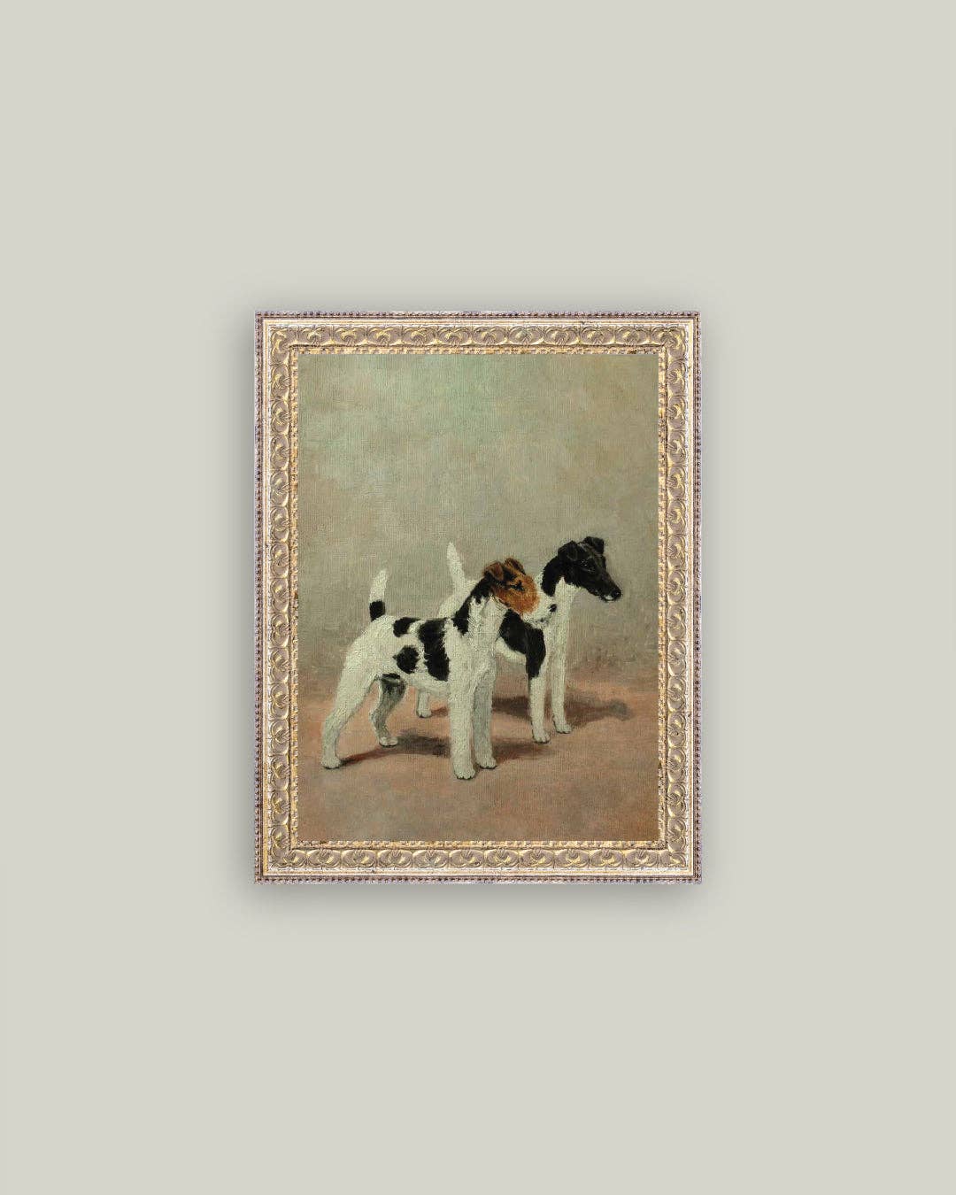 Impression sur toile encadrée de deux Fox Terriers