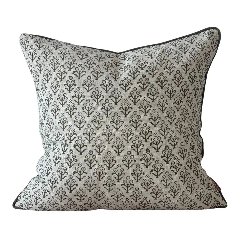 Housse de coussin Aubrey olive 45x45 cm