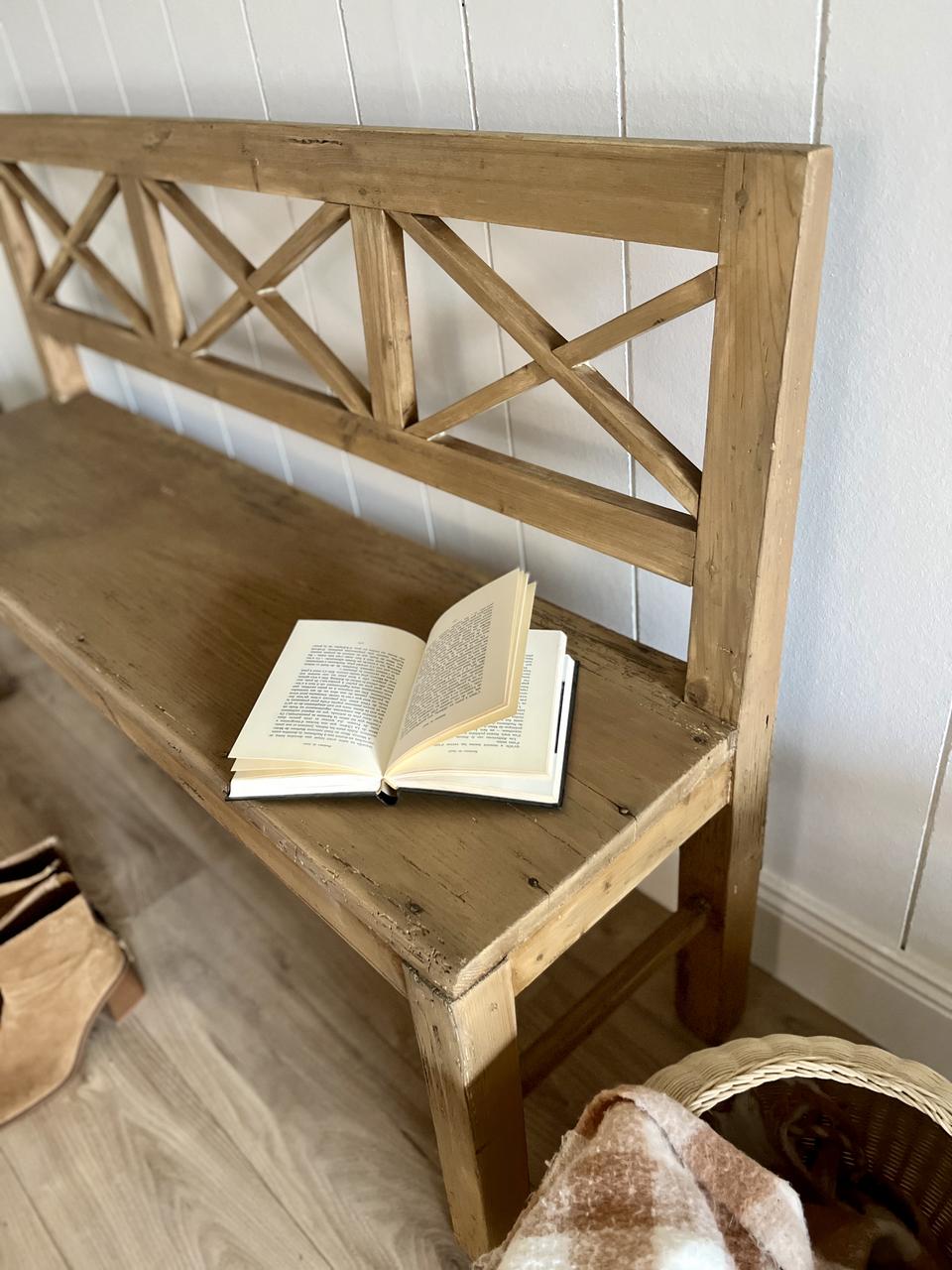 Banc rustique en pin