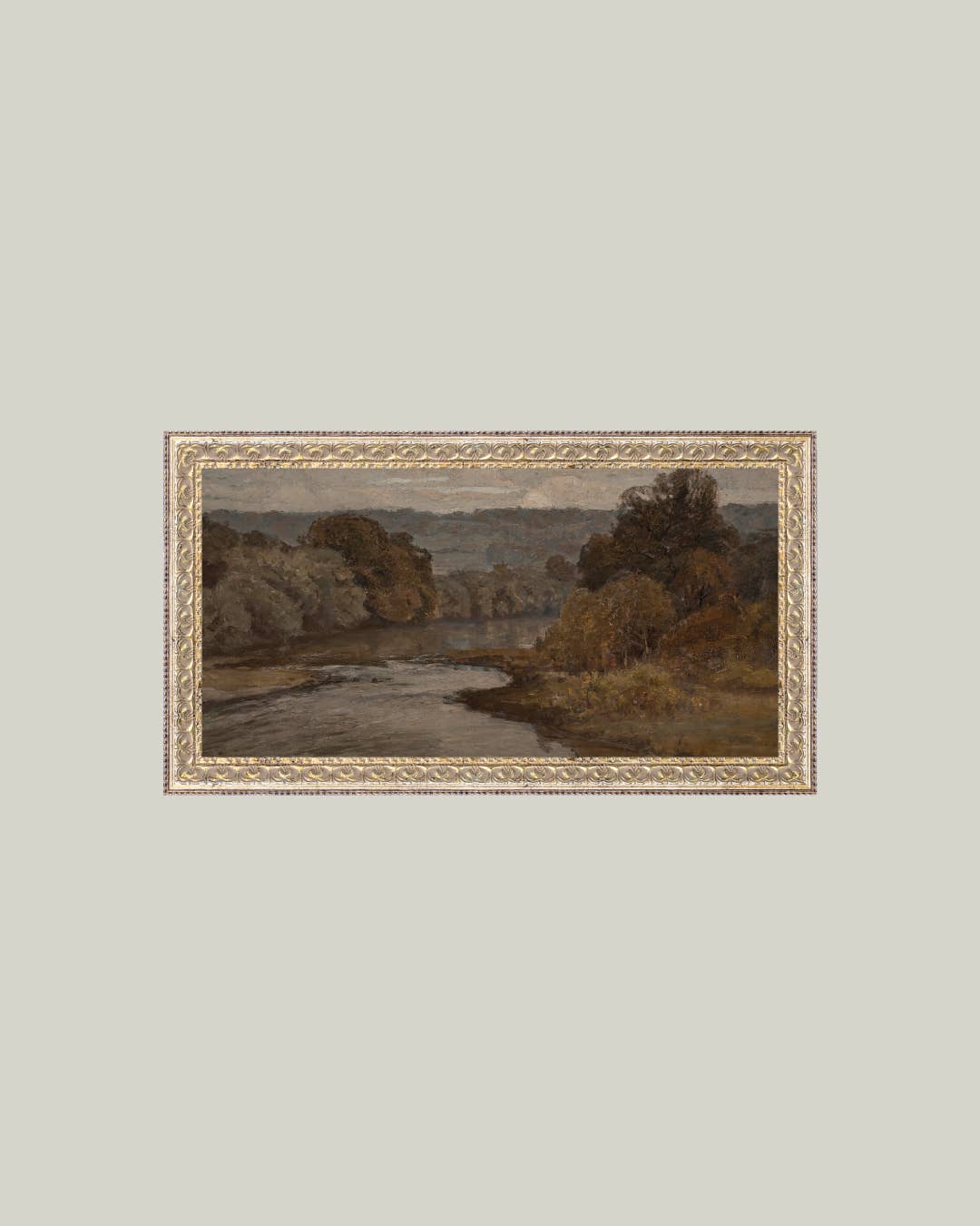 Impression sur toile encadrée Rivière d'automne