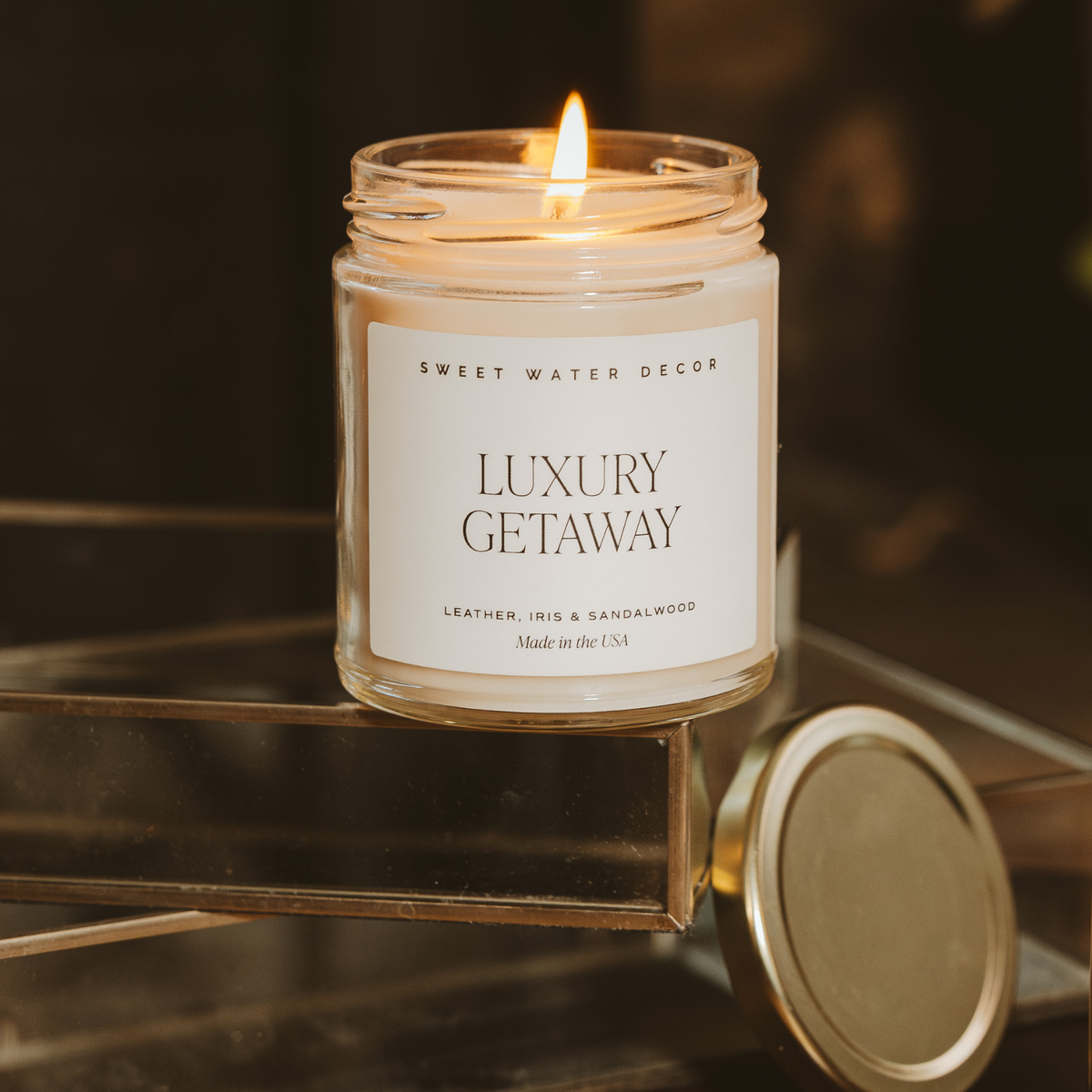 Bougie de soja en verre Luxury Getaway - 40h