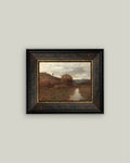 Impression sur toile encadrée Colline et creux en automne