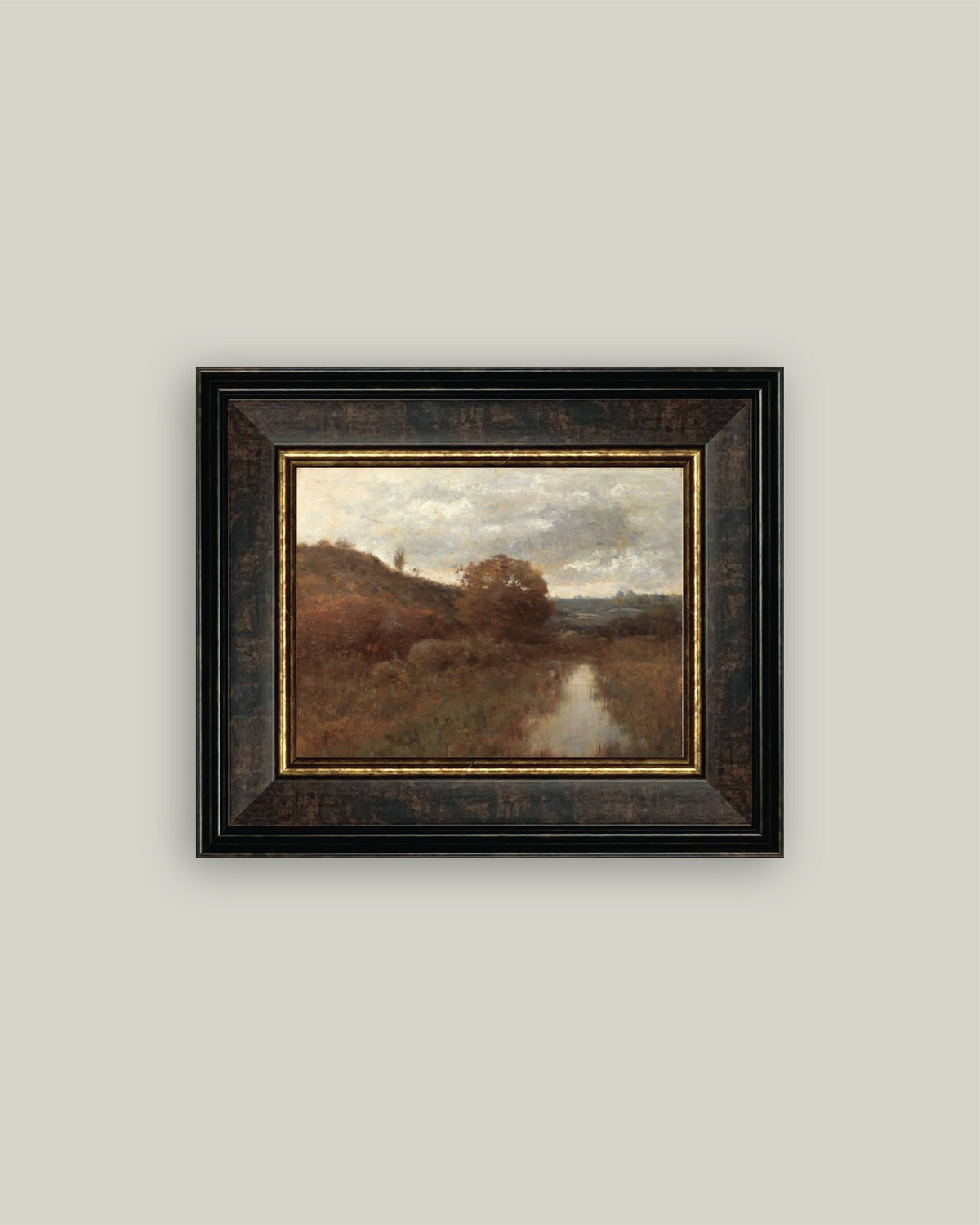 Impression sur toile encadrée Colline et creux en automne