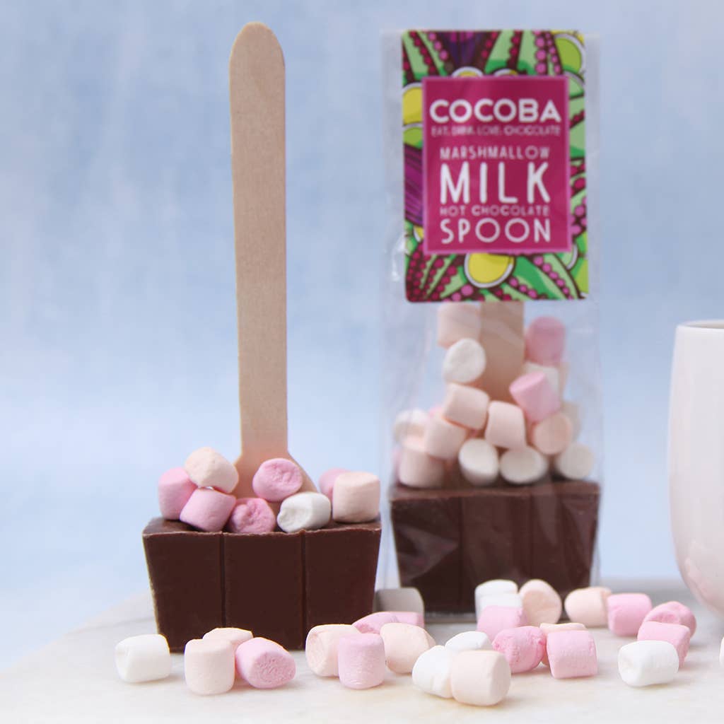 Cuillère à chocolat chaud au lait de guimauve