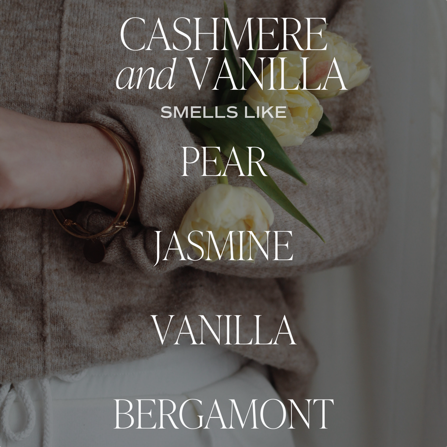 Bougie de soja en verre Cashmere and Vanilla - 40h