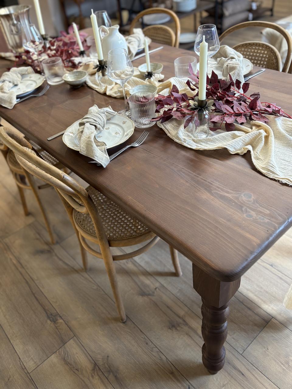 Table rectangulaire en pin