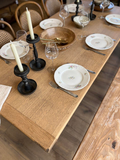 Table rectangulaire en chêne - 8 personnes