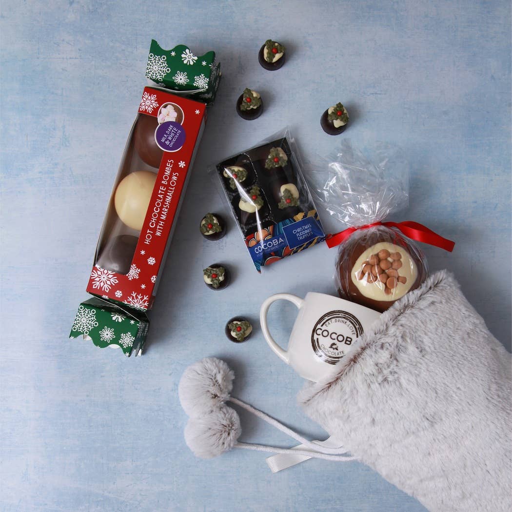 Paquet de 3 bombes à biscuits de Noël - Lait, blanc et foncé
