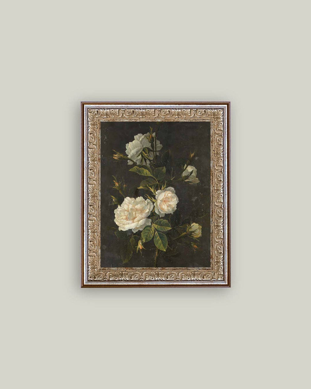 Impression sur toile encadrée Moody Still Life Rose