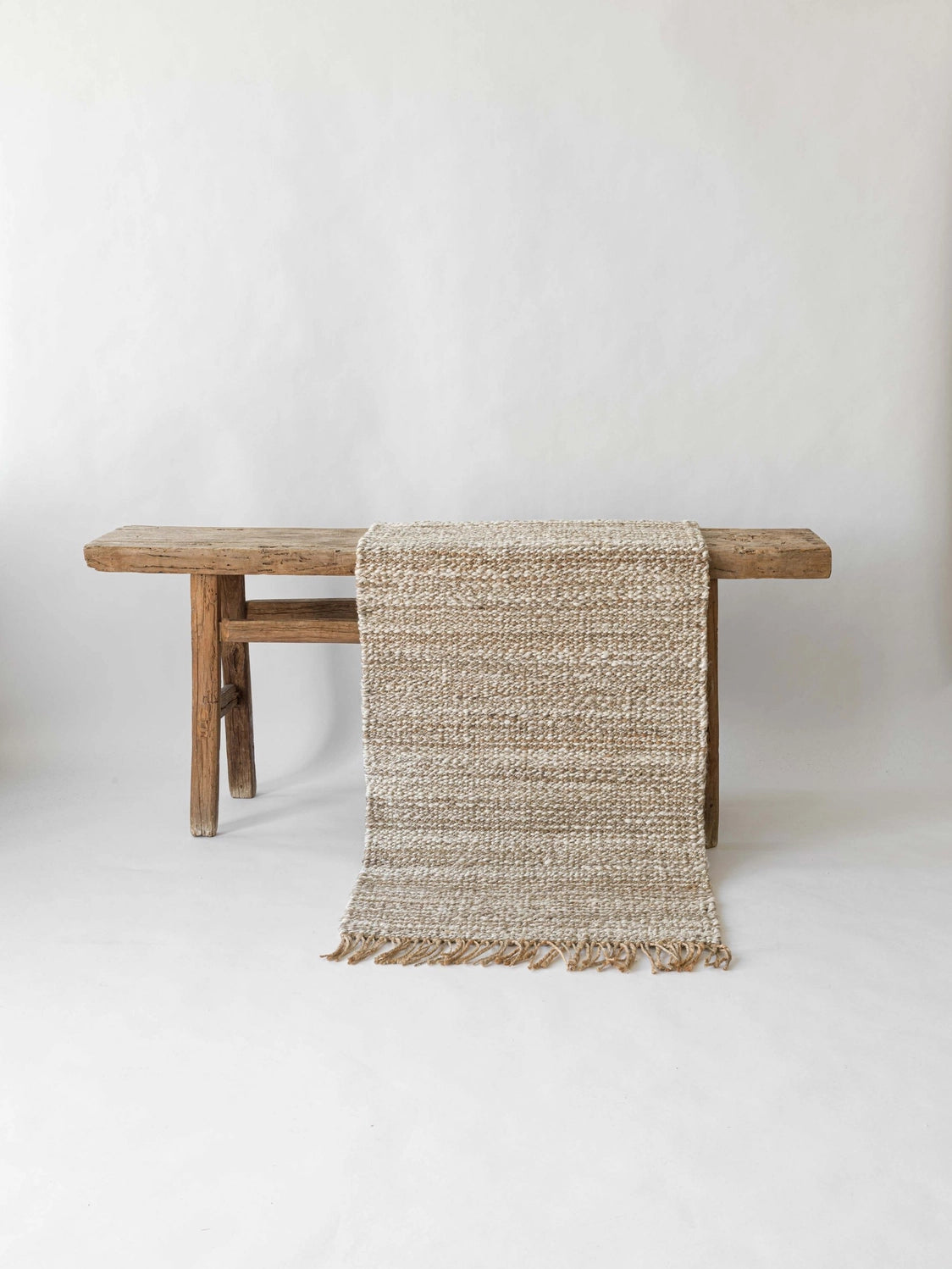 Tapis en chanvre avec franges - 80x200cm