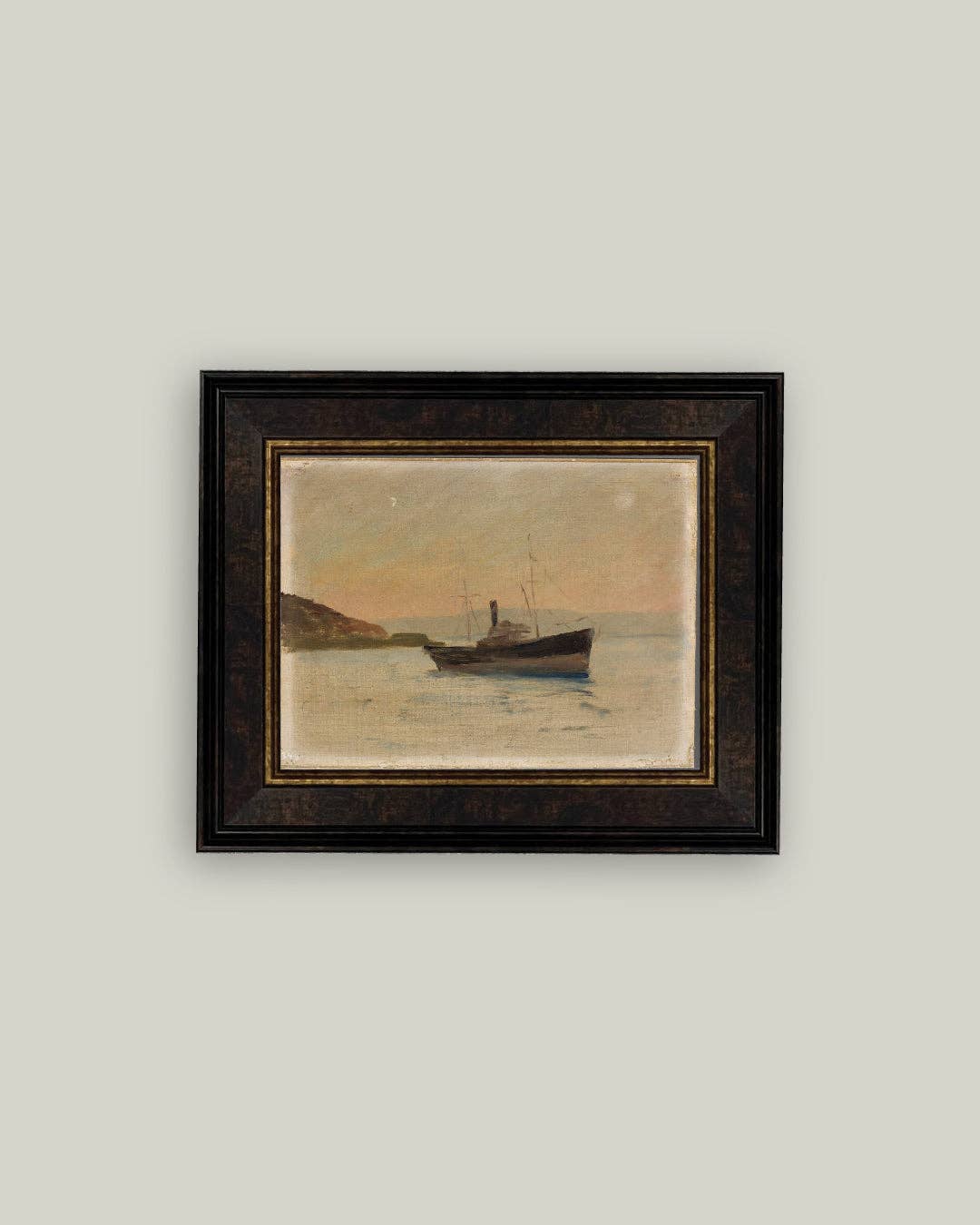 Impression sur toile encadrée Navire sur la mer Noire