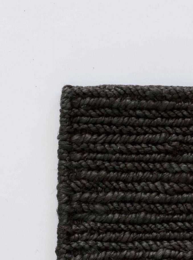 Tapis en chanvre Sumak - Noir