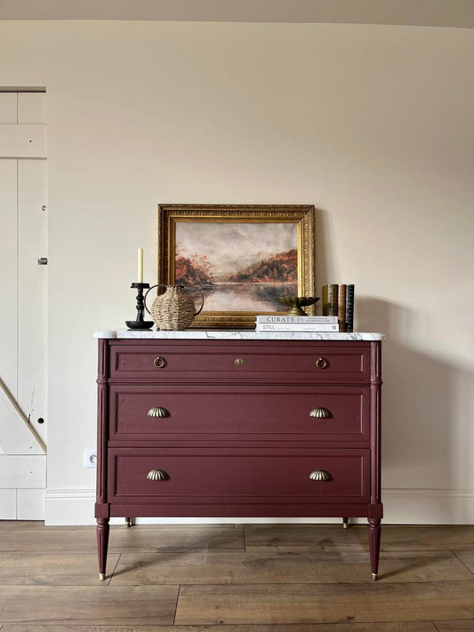 Commode 3 tiroirs style Louis XVI