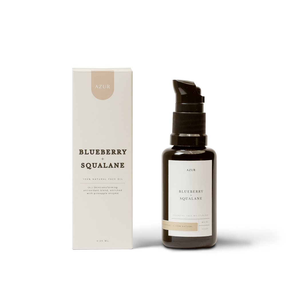 Huile pour le visage SQUALANE + MYRTILLE | 100 % naturelle