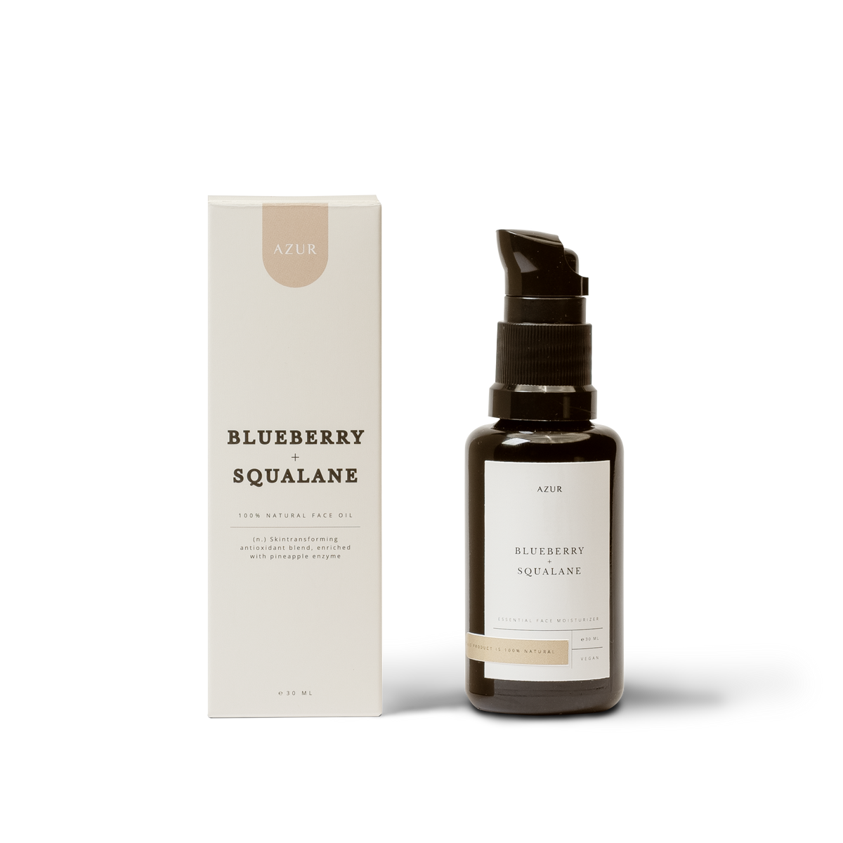 Huile pour le visage SQUALANE + MYRTILLE | 100 % naturelle