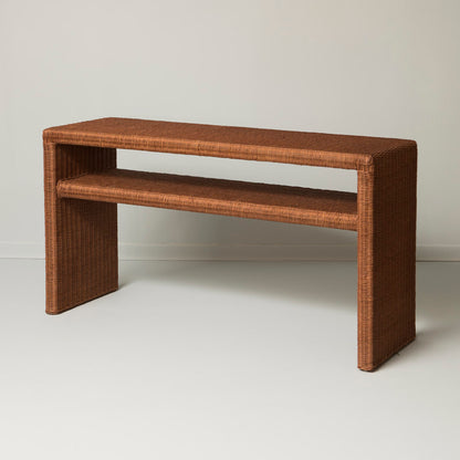 Console en rotin Agatha