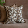Housse de coussin Sadie marron - 45x45 cm