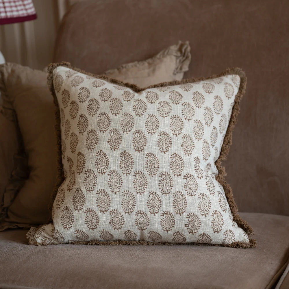 Housse de coussin Sadie Châtaigne - 45x45 cm